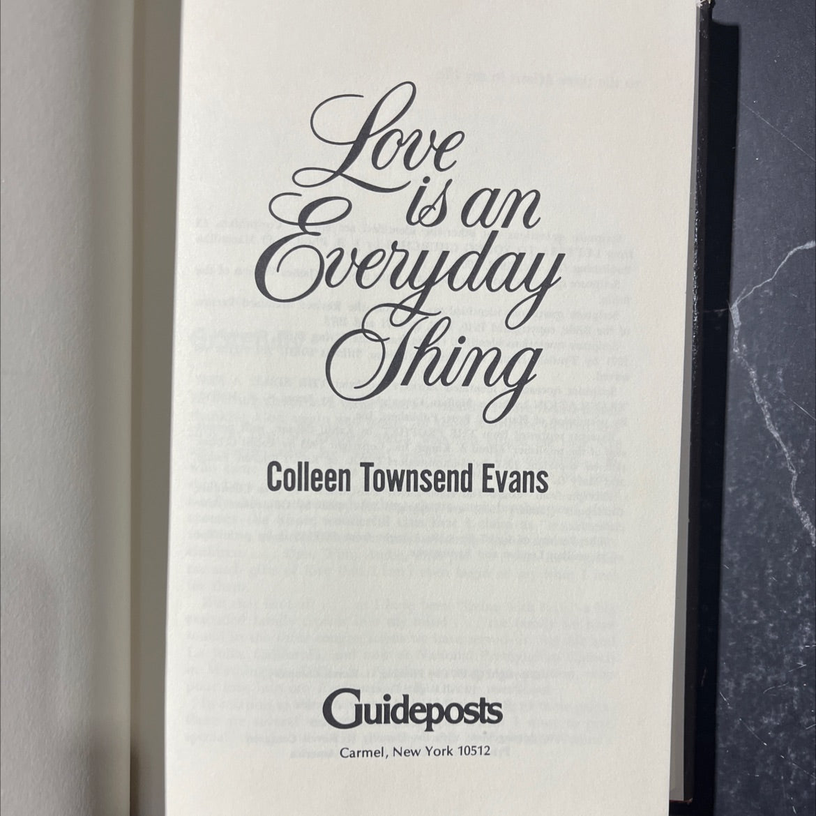 an love everyday thing book, by colleen townsend evans, 1971 Hardcover image 2