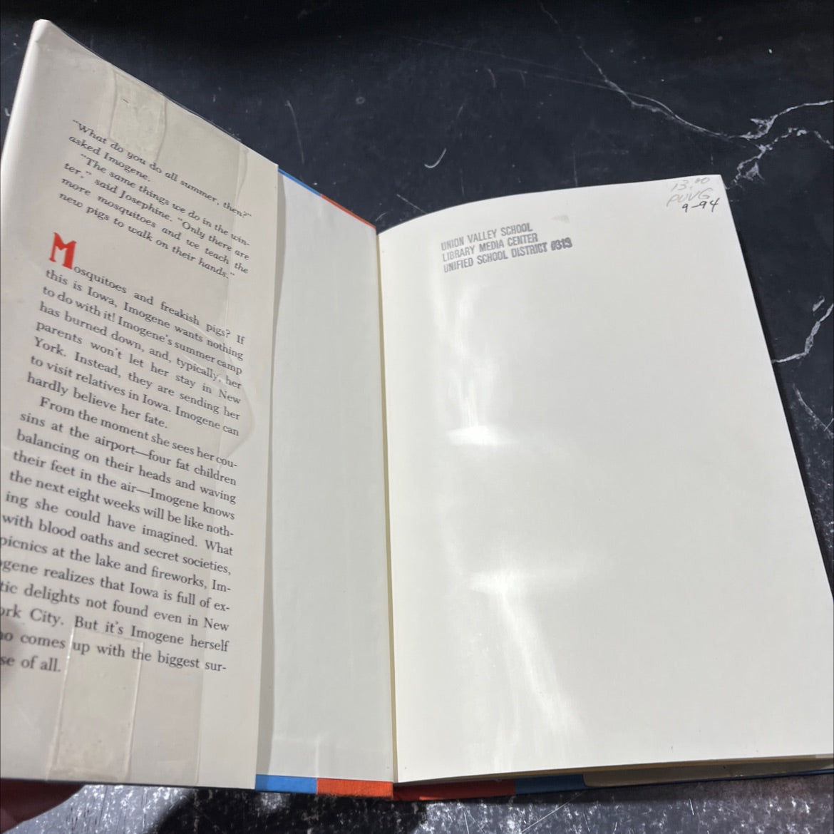 an occasional cow book, by Polly Horvath, 1989 Hardcover image 4