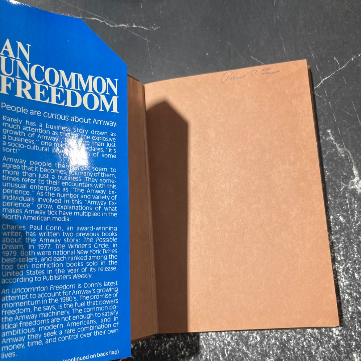 an uncommon freedom book, by charles paul conn, 1982 Hardcover image 4