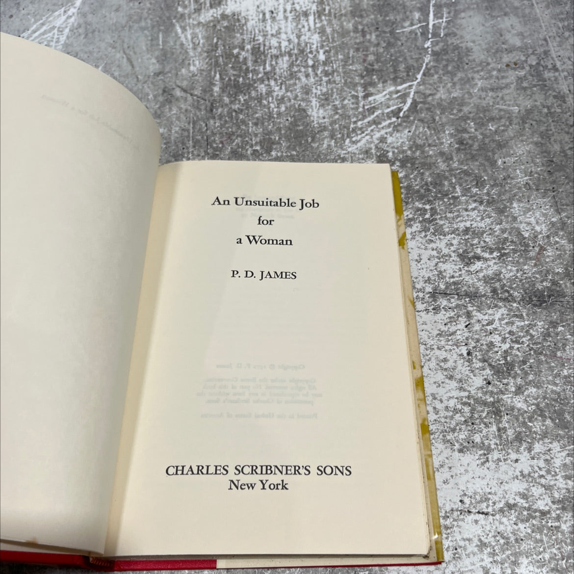 an unsuitable job for a woman book, by p. d. james, 1972 Hardcover image 2