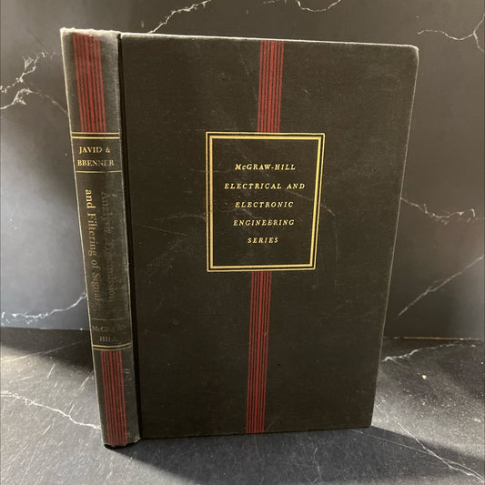 analysis, transmission, and filtering of signals book, by Mansour Javid, Ph.D. and Egon Brenner, D.E.E., 1963 Hardcover image 1
