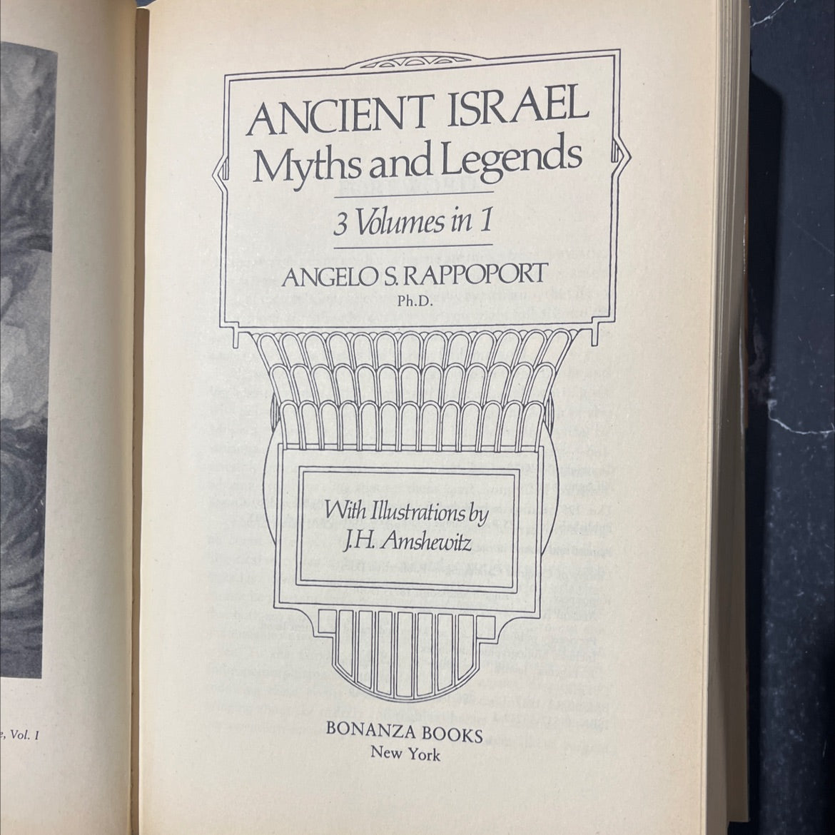 ancient israel: myths and legends book, by angelo s. rappoport, 1987 Hardcover image 2