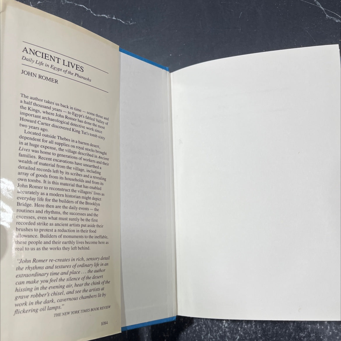 ancient lives daily life in egypt of the pharaohs book, by John Romer, 1984 Hardcover image 4