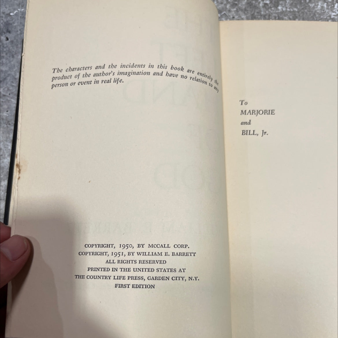 and of god book, by william e. barrett, 1951 Hardcover image 3