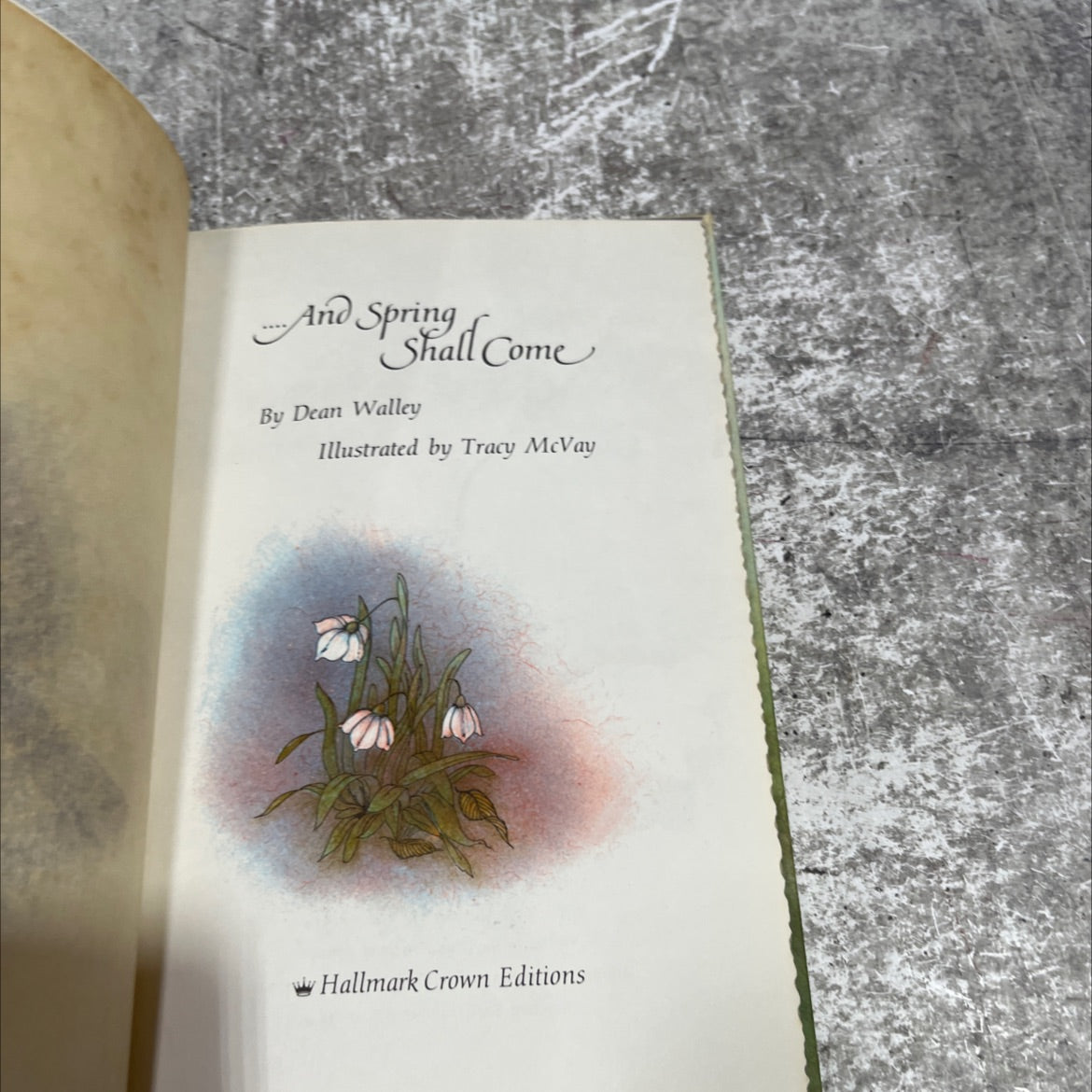 and spring shall come book, by dean walley, 1971 Hardcover image 2