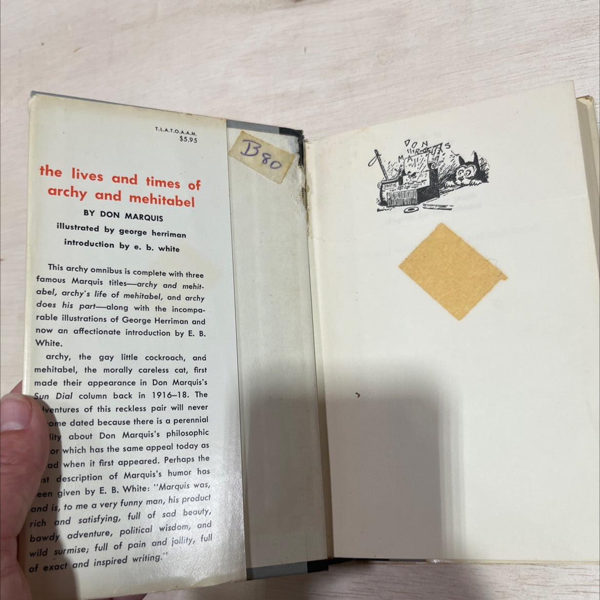 and then what did the duke say to you? book, by don marquis, 1950 Hardcover image 4