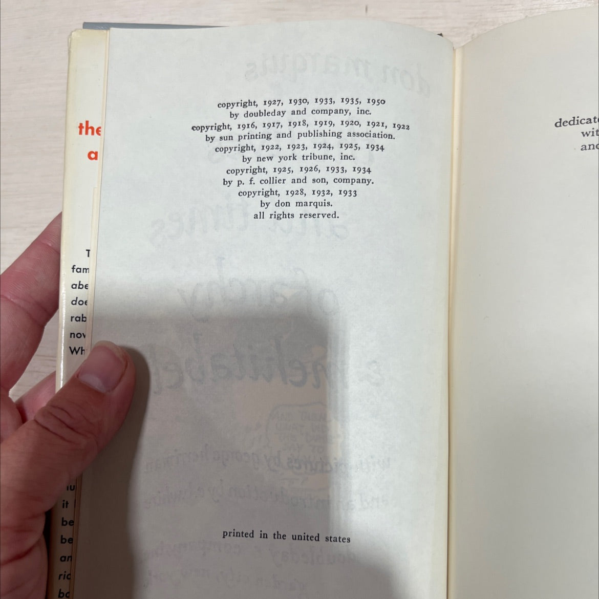 and then what did the duke say to you? book, by don marquis, 1950 Hardcover image 3