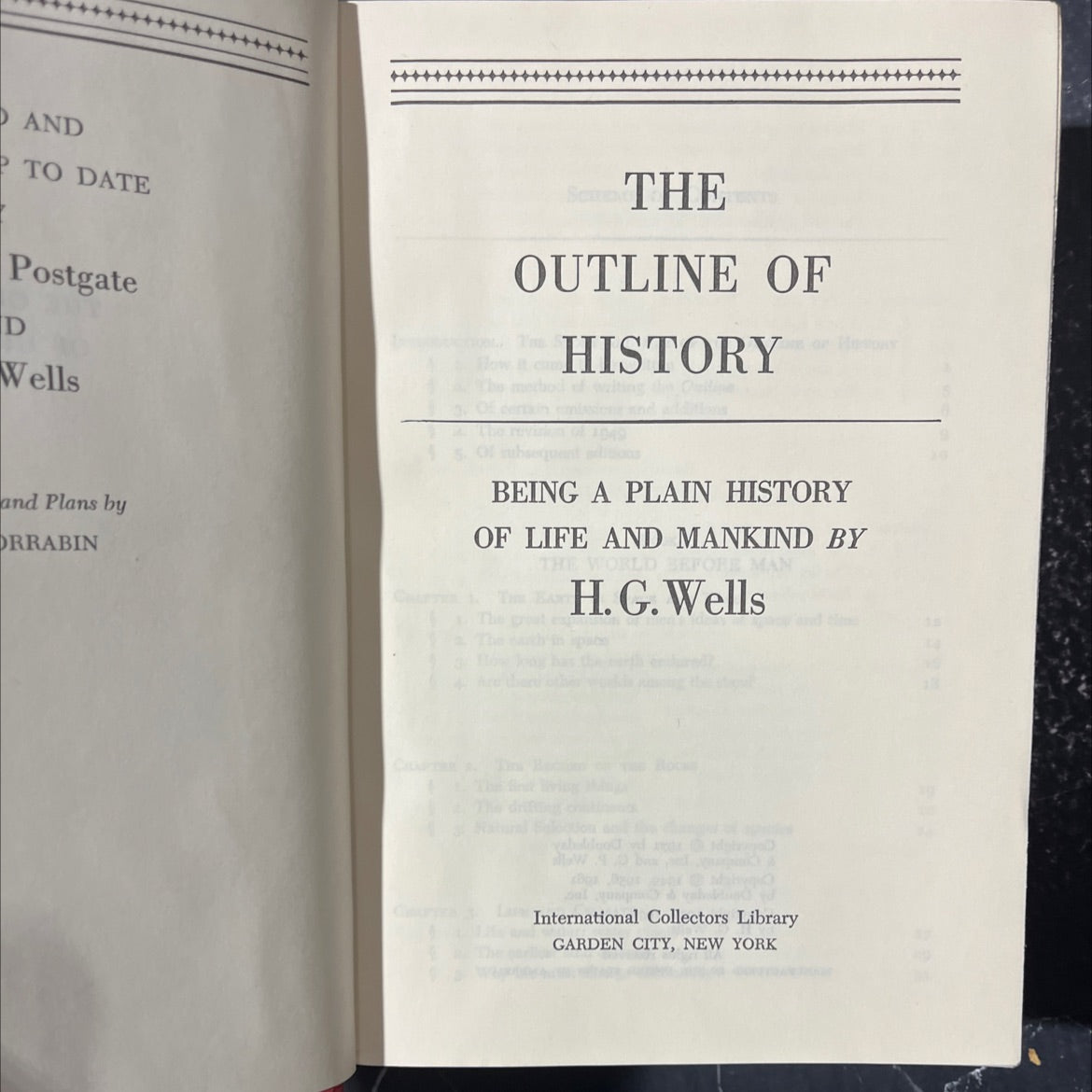 and to date book, by h. g. wells, 1971 Hardcover image 2