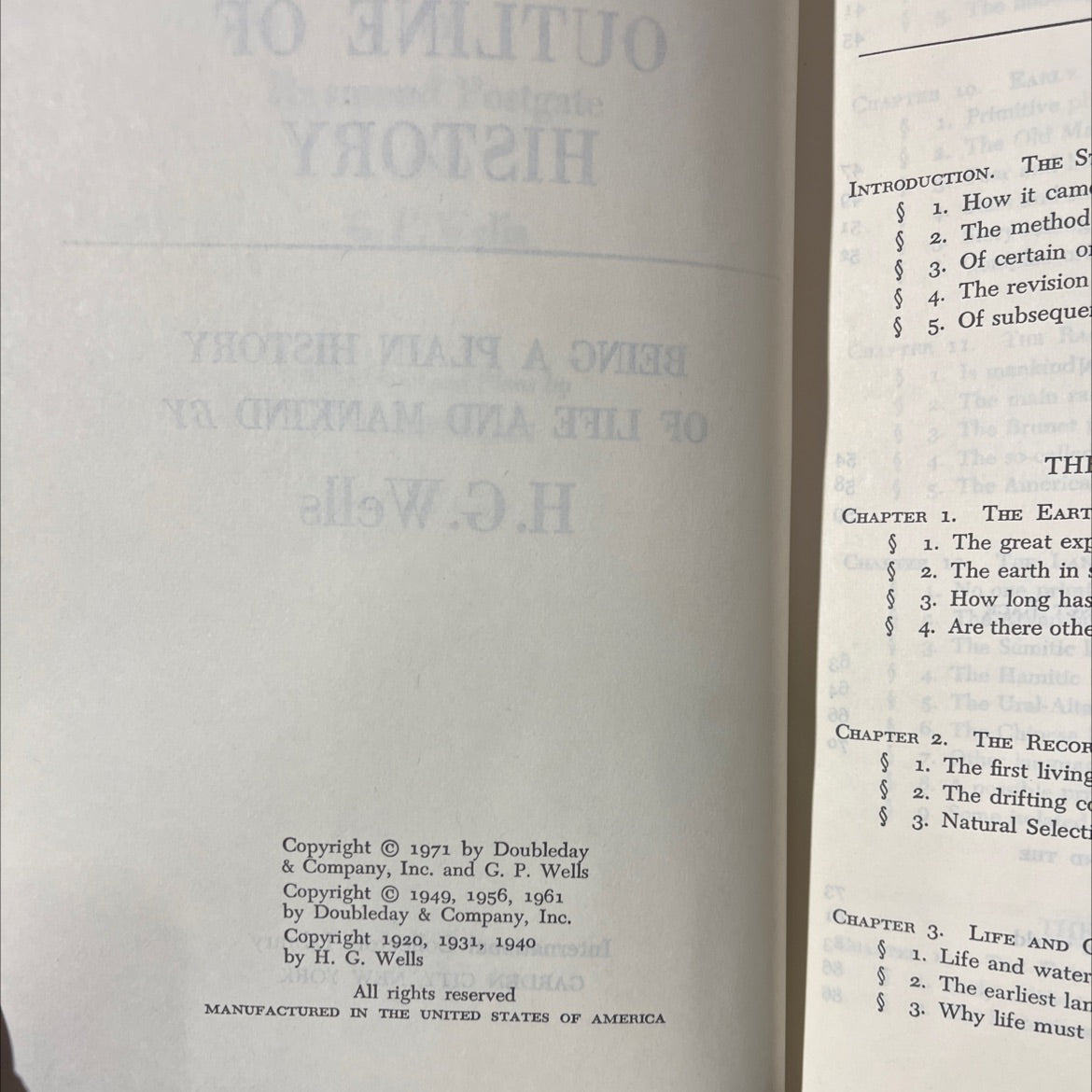and to date book, by h. g. wells, 1971 Hardcover image 3