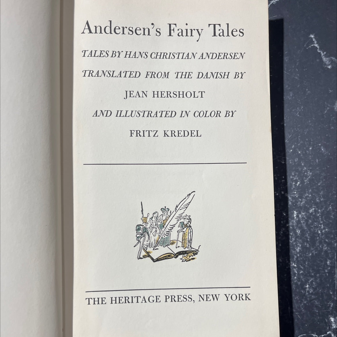 andersen's fairy tales book, by hans christian andersen, 1942 Hardcover image 2