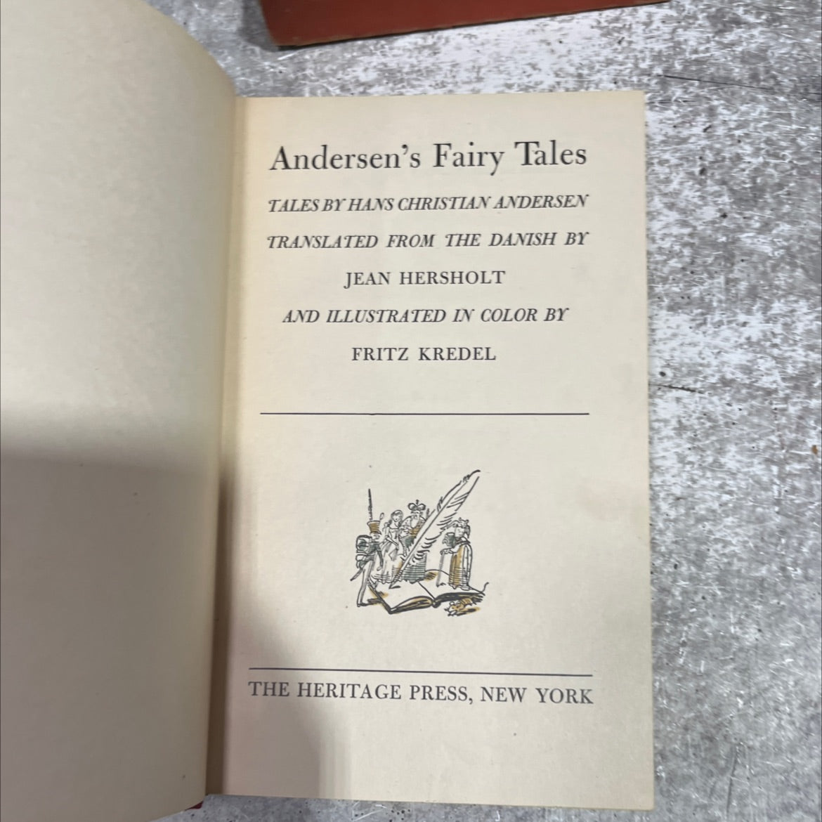 andersen's fairy tales book, by hans christian andersen, 1942 Hardcover, Folio image 2