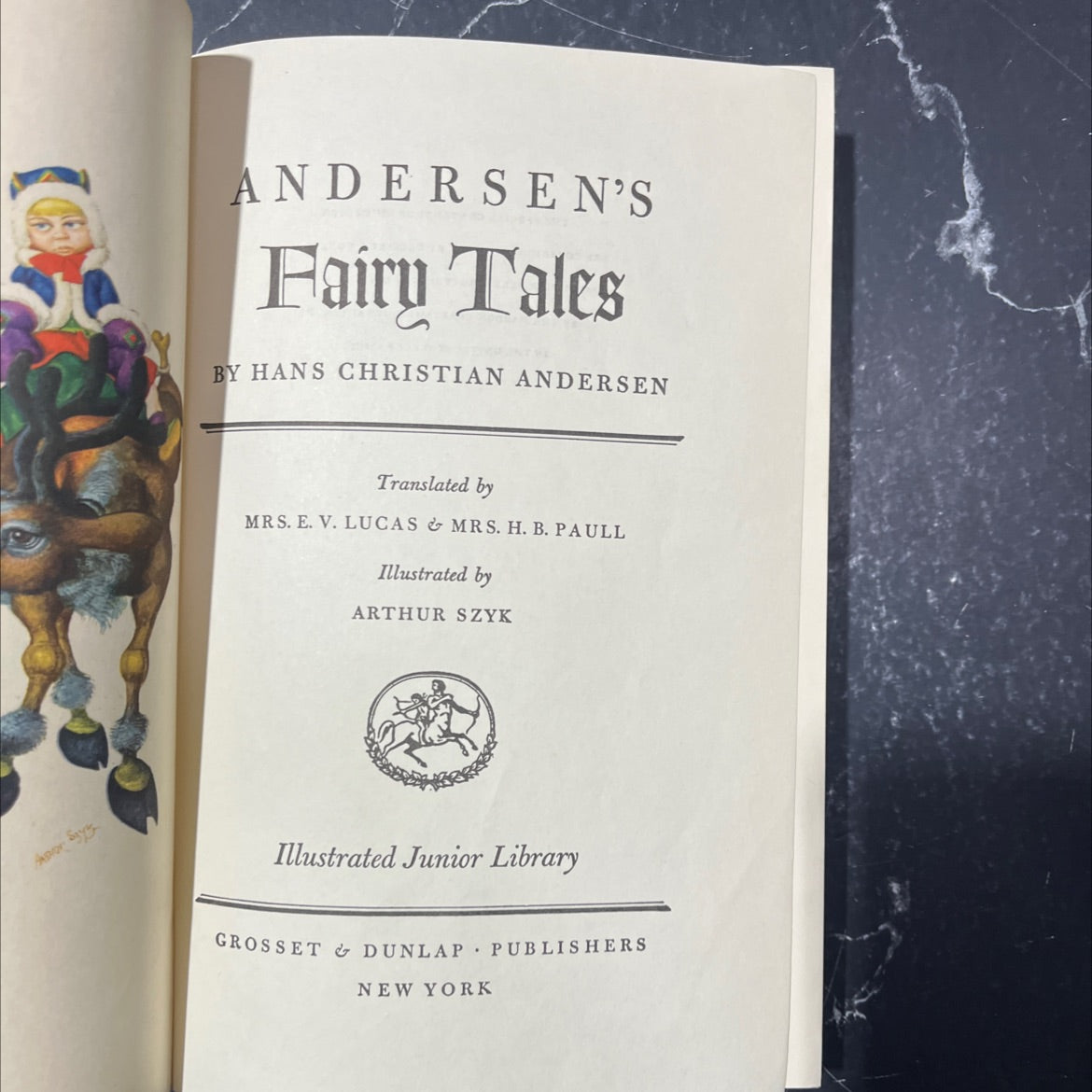 andersen's fairy tales book, by hans christian andersen, 1945 Hardcover image 2