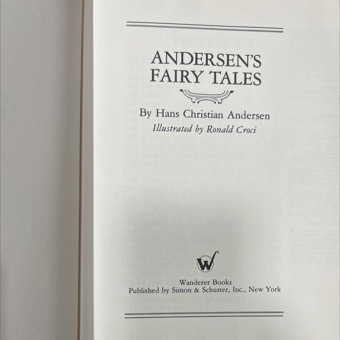 andersen's fairy tales book, by Hans Christian Andersen, 1983 Hardcover image 2