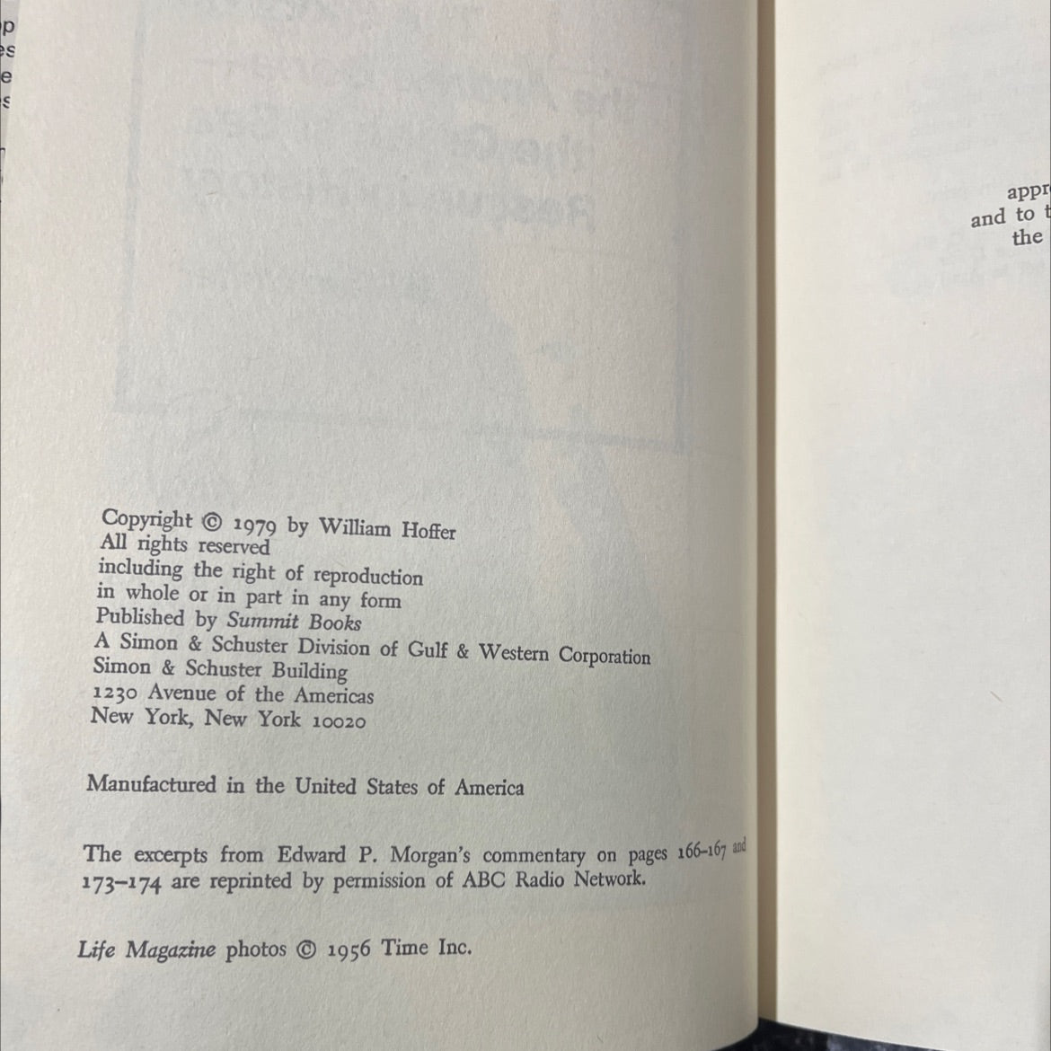 andrea doria: the story of the greatest sea rescue in history book, by william hoffer, 1979 Hardcover image 3