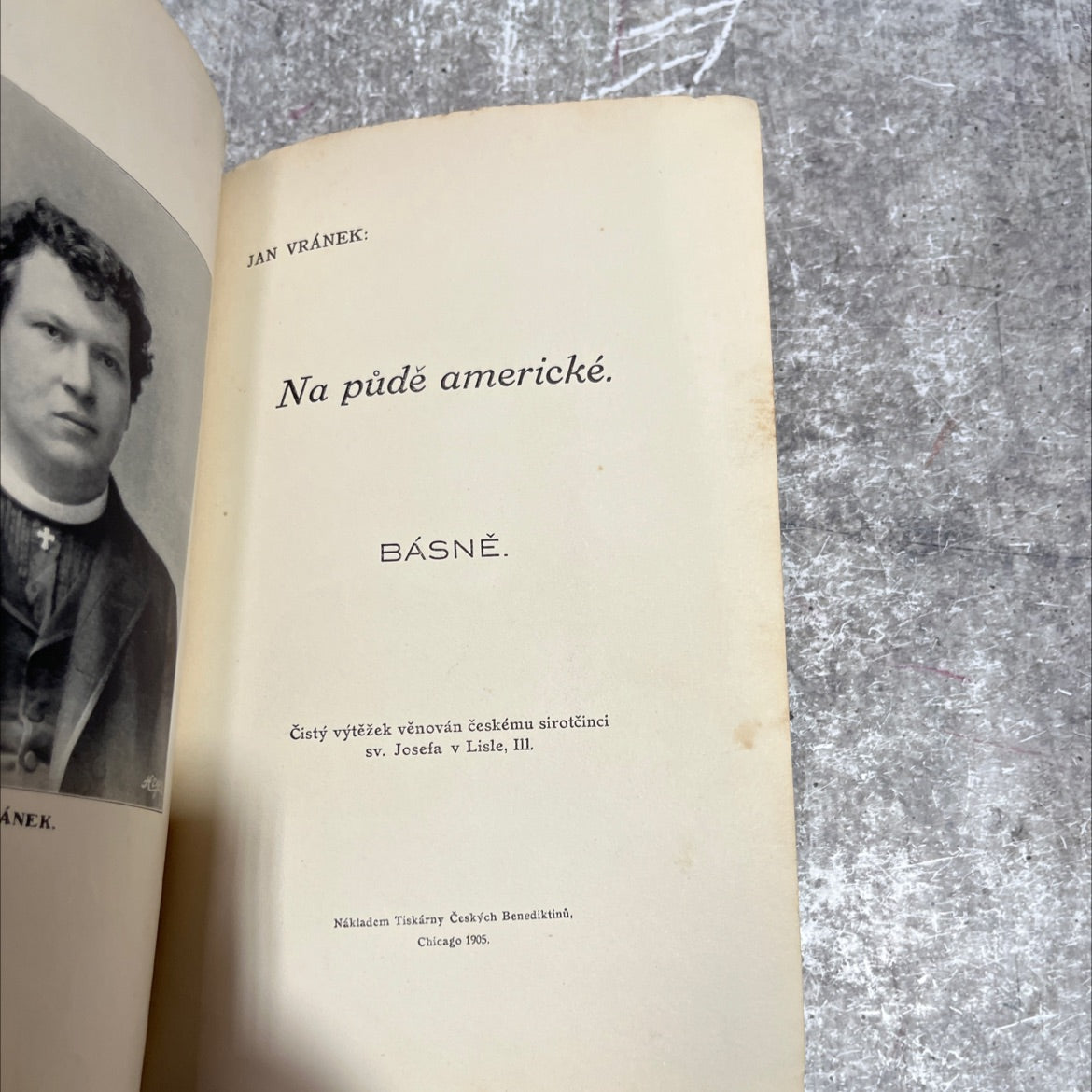 anek. a jan vránek: on american soil. poems book, by jan vránek, 1905 Hardcover image 2