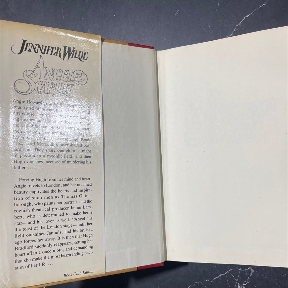 angel in scarlet book, by tom huff, 1986 Hardcover image 4