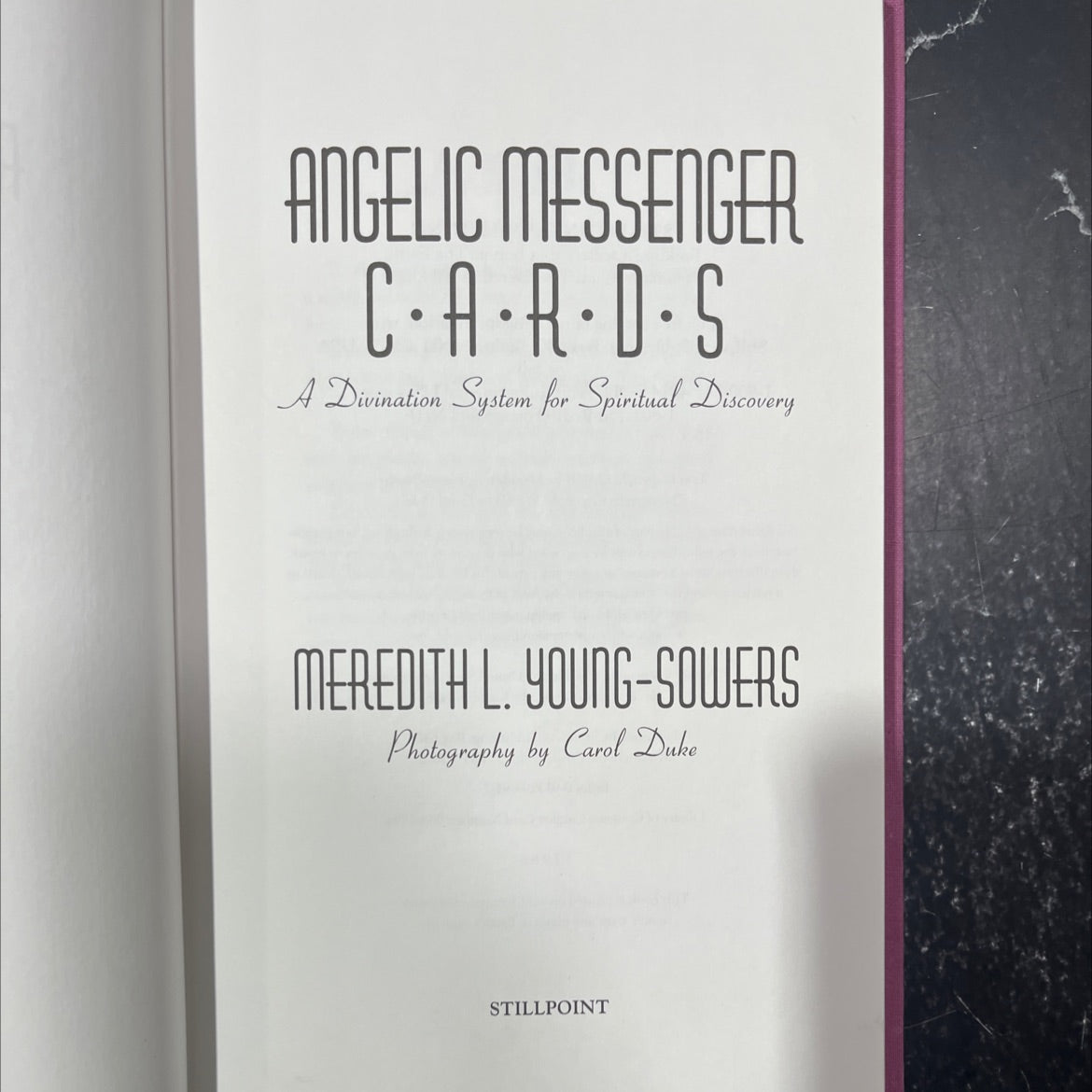 angelic messenger c·a·r·d·s a divination system for spiritual discovery book, by meredith l. young-sowers, 1993 image 2