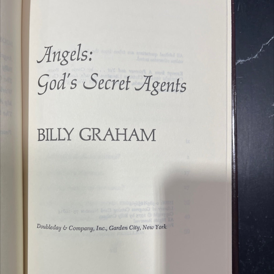 angels: god's secret agents book, by billy graham, 1975 Hardcover image 2