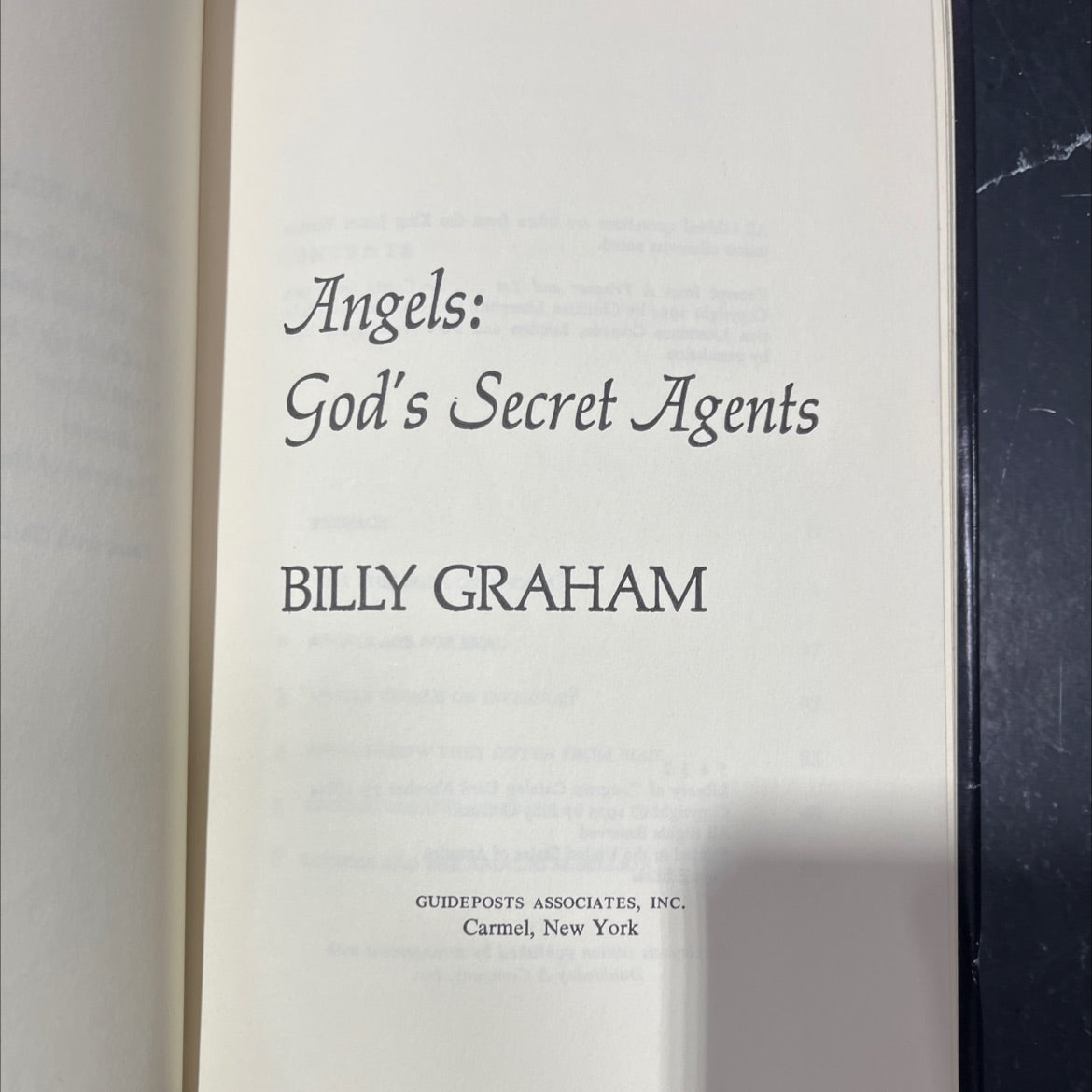 angels: god's secret agents book, by billy graham, 1975 Hardcover image 2
