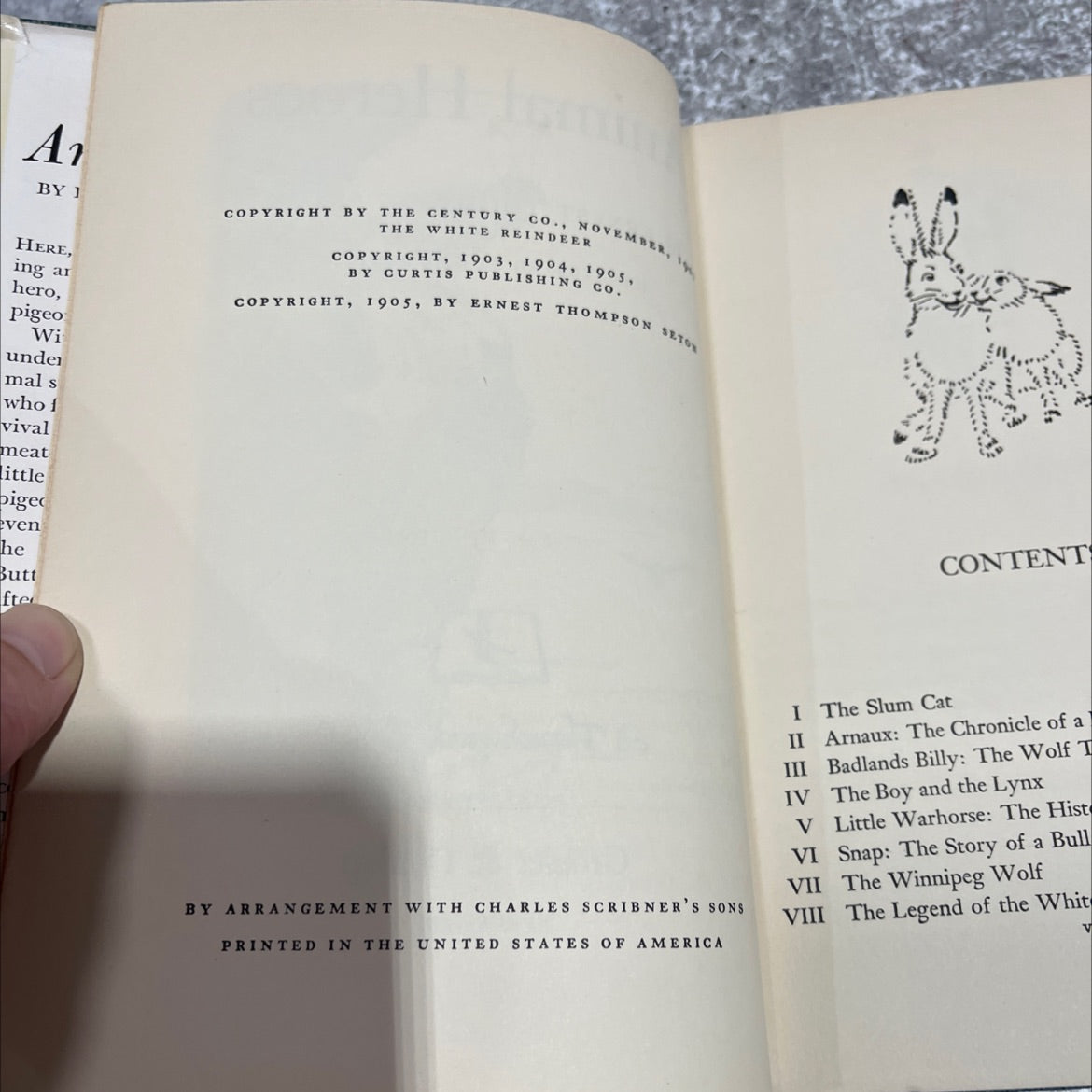 animal heroes book, by ernest thompson seton, 1905 Hardcover image 3