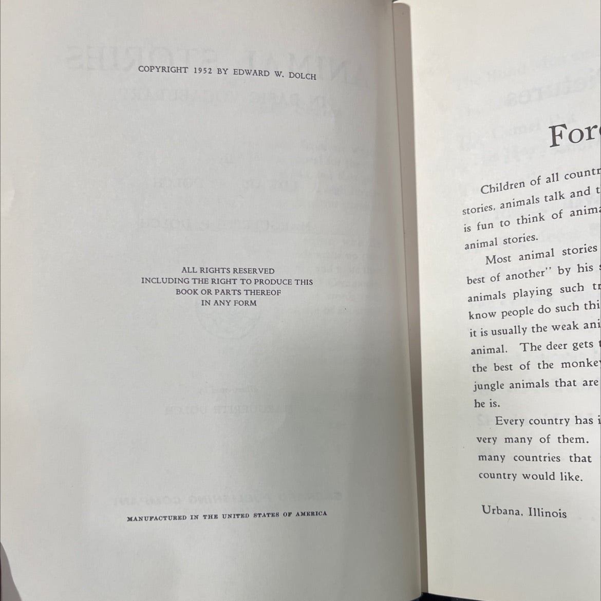 animal stories in basic vocabulary book, by edward w. dolch and marguerite p. dolch, 1952 Hardcover image 3