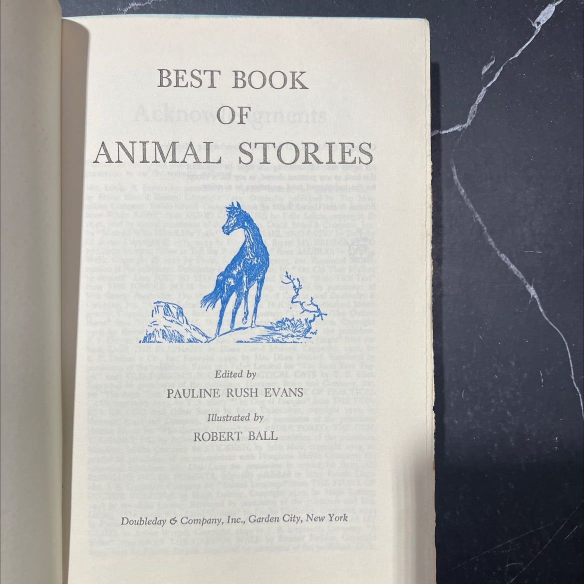 animal stories book, by pauline rush evans, 1957 Hardcover image 2