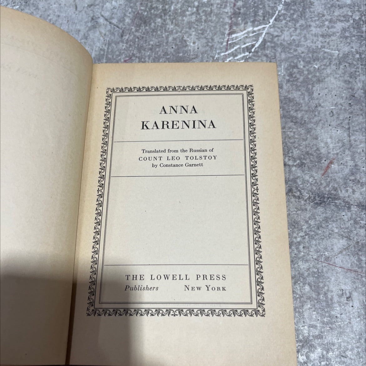 anna karenina book, by count leo tolstoy, 1970 Hardcover image 2