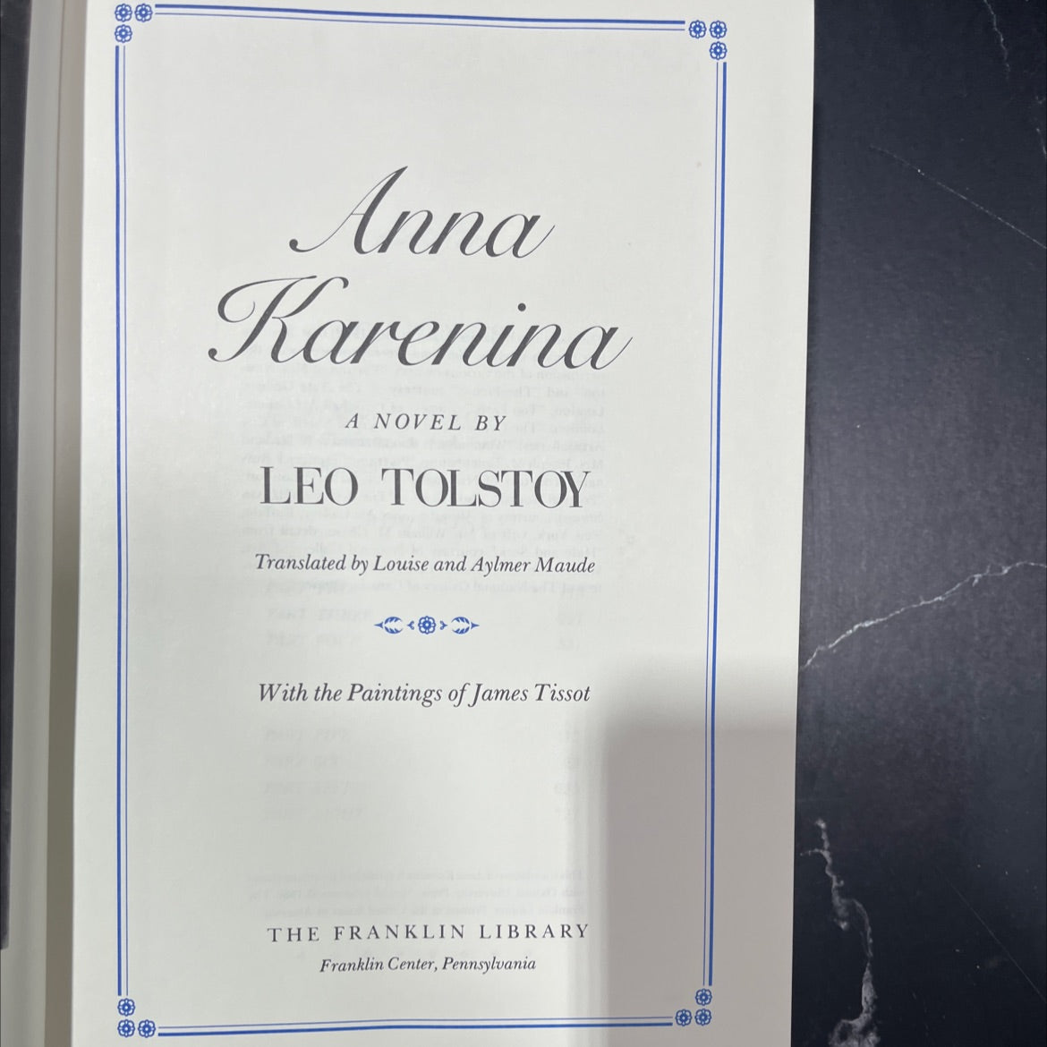 anna karenina book, by leo tolstoy, 1980 Leather image 2