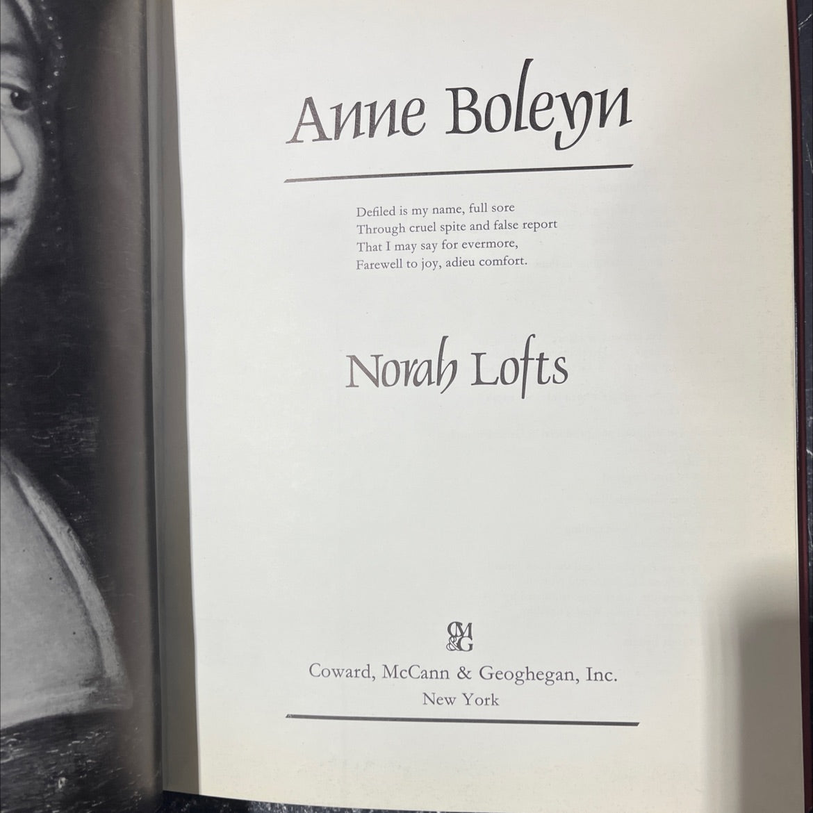anne boleyn book, by norah lofts, 1979 Hardcover image 2