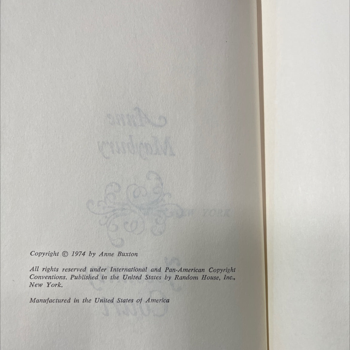 anne maybury jessamy court book, by Anne Buxton, 1974 Hardcover image 3