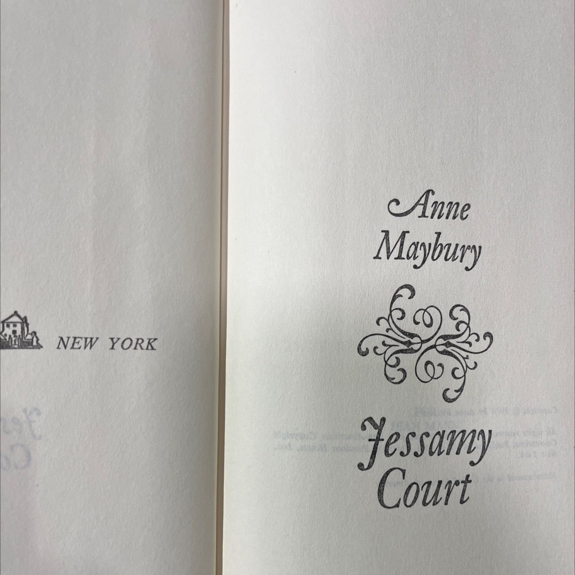 anne maybury jessamy court book, by Anne Buxton, 1974 Hardcover image 2