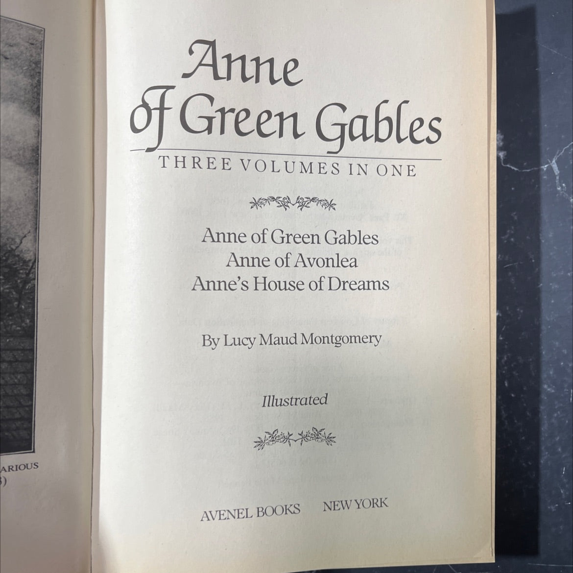 anne of green gables three volumes in one book, by lucy maud montgomery, 1986 Hardcover image 2