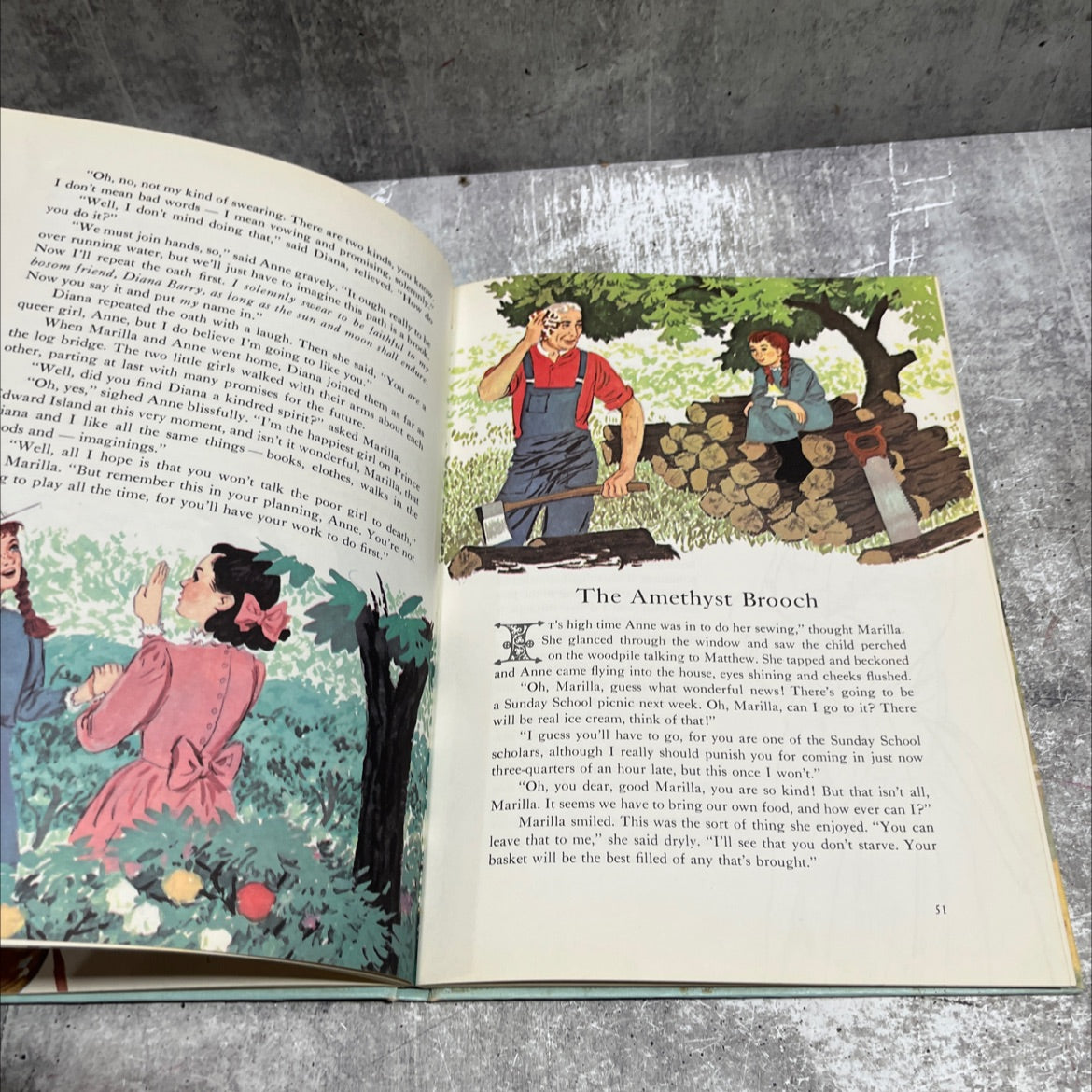anne of green gables book, by l. m. montgomery, 1970 Hardcover image 4