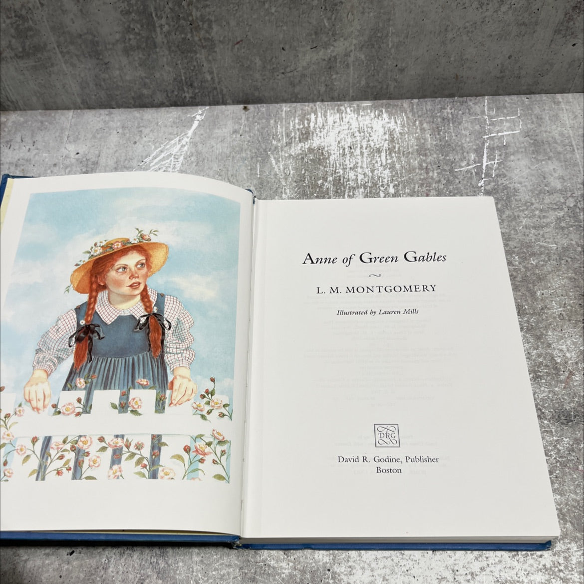 anne of green gables book, by l. m. montgomery, 1989 Hardcover image 2