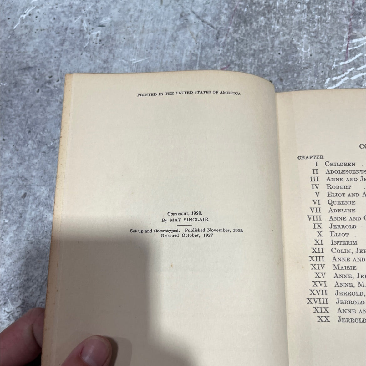 anne severn and the fieldings book, by may sinclair, 1927 Hardcover image 3