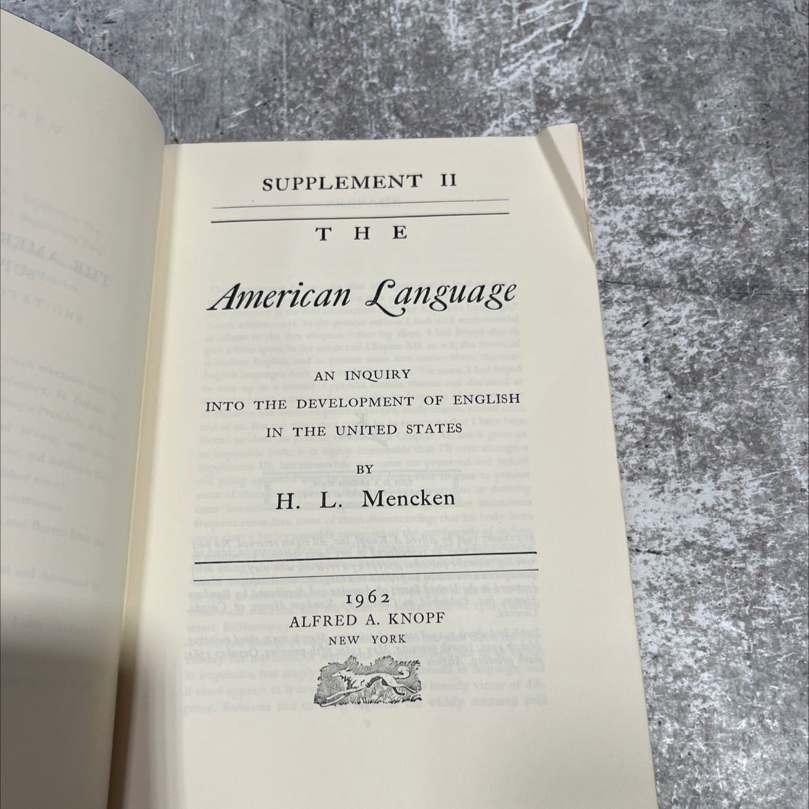 ant supplement ii the american language an inquiry into the development of english in the united states book, by h. l. image 2