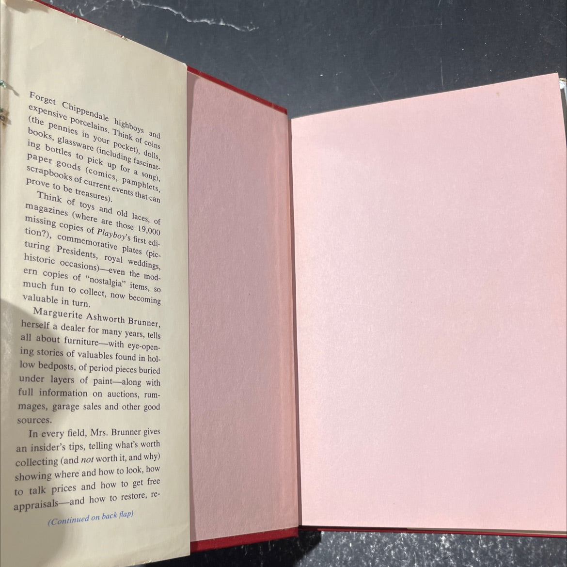 antiques for amateurs on a shoestring budget book, by Marguerite Ashworth Brunner, 1976 Hardcover image 4