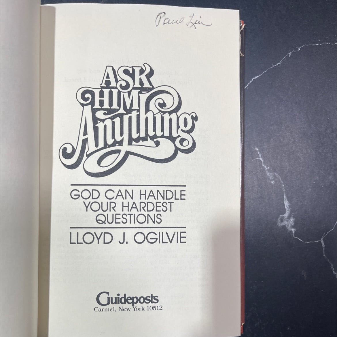 anything god can handle your hardest questions book, by lloyd j. ogilvie, 1981 Hardcover image 2