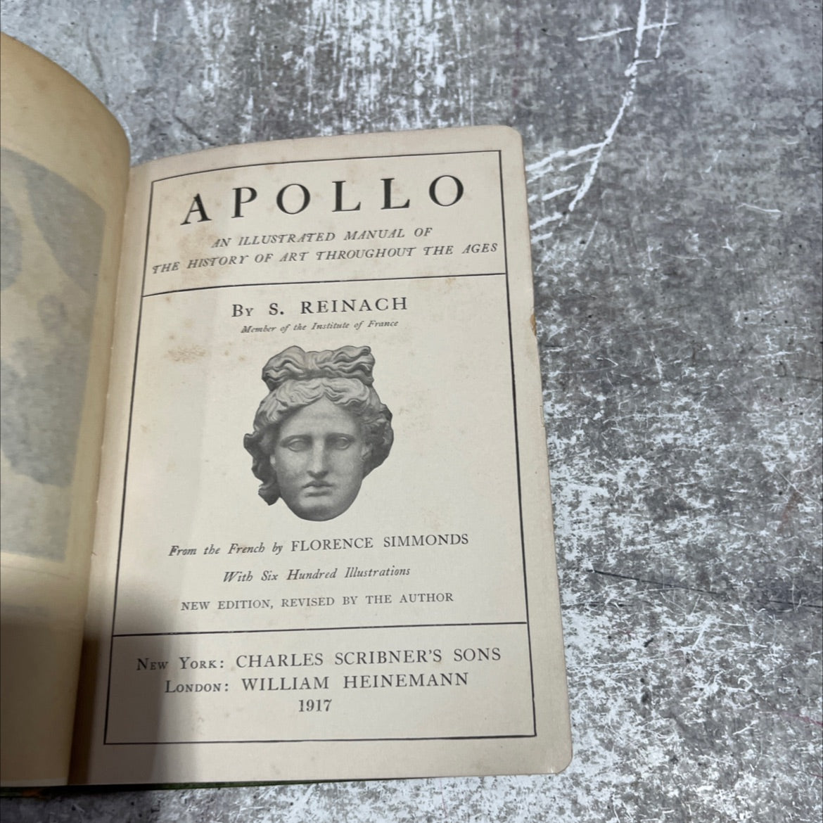 apollo an illustrated manual of the history of art throughout the ages book, by s. reinach, 1917 Hardcover image 2