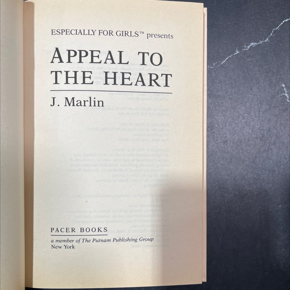 appeal to the heart book, by J. Marlin, 1985 Hardcover image 2