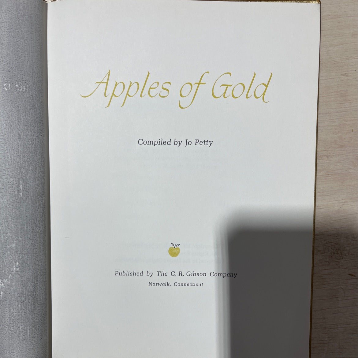 apples of gold book, by Jo Petty, 1962 Hardcover, Vintage image 2