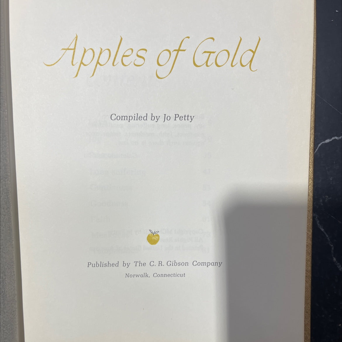 apples of gold book, by Jo Petty, 1962 Hardcover image 2