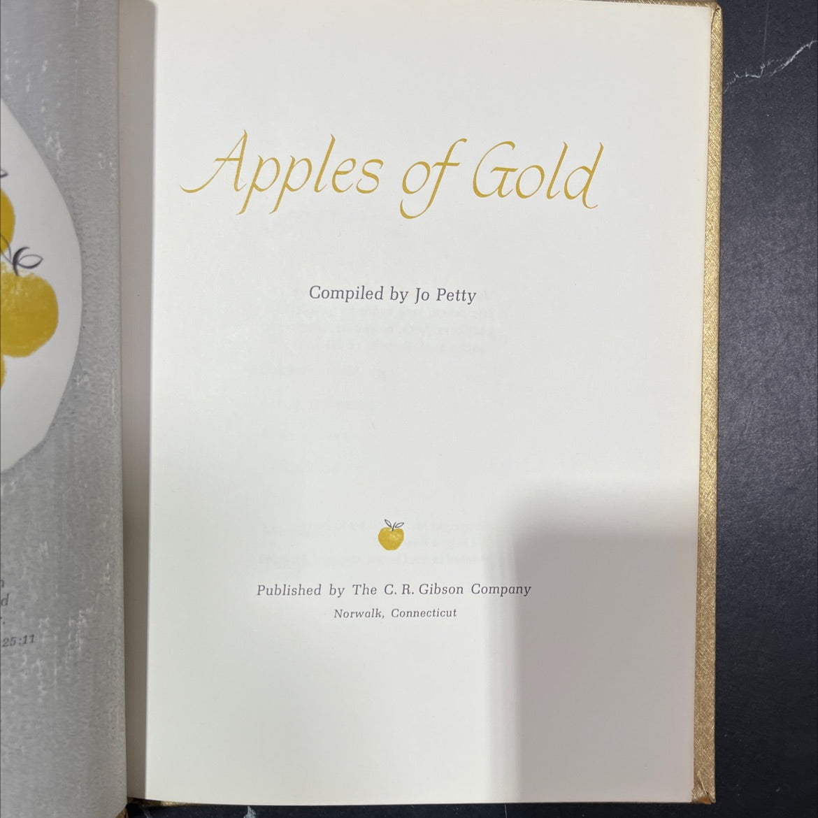 apples of gold book, by Jo Petty, 1962 Hardcover image 2