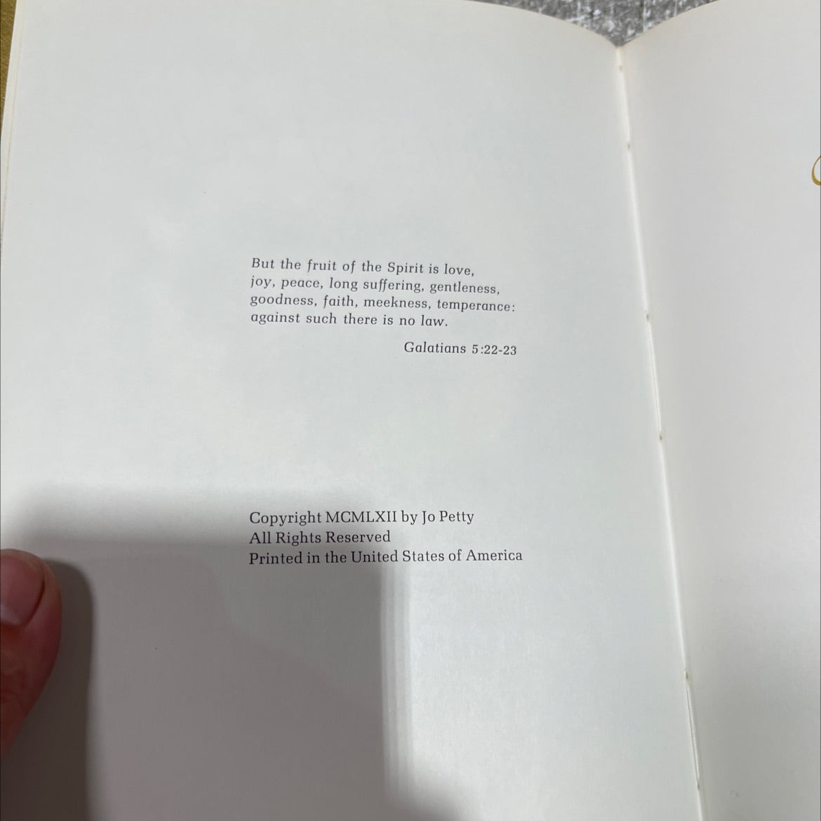 apples of gold book, by Jo Petty, 1962 Hardcover image 3