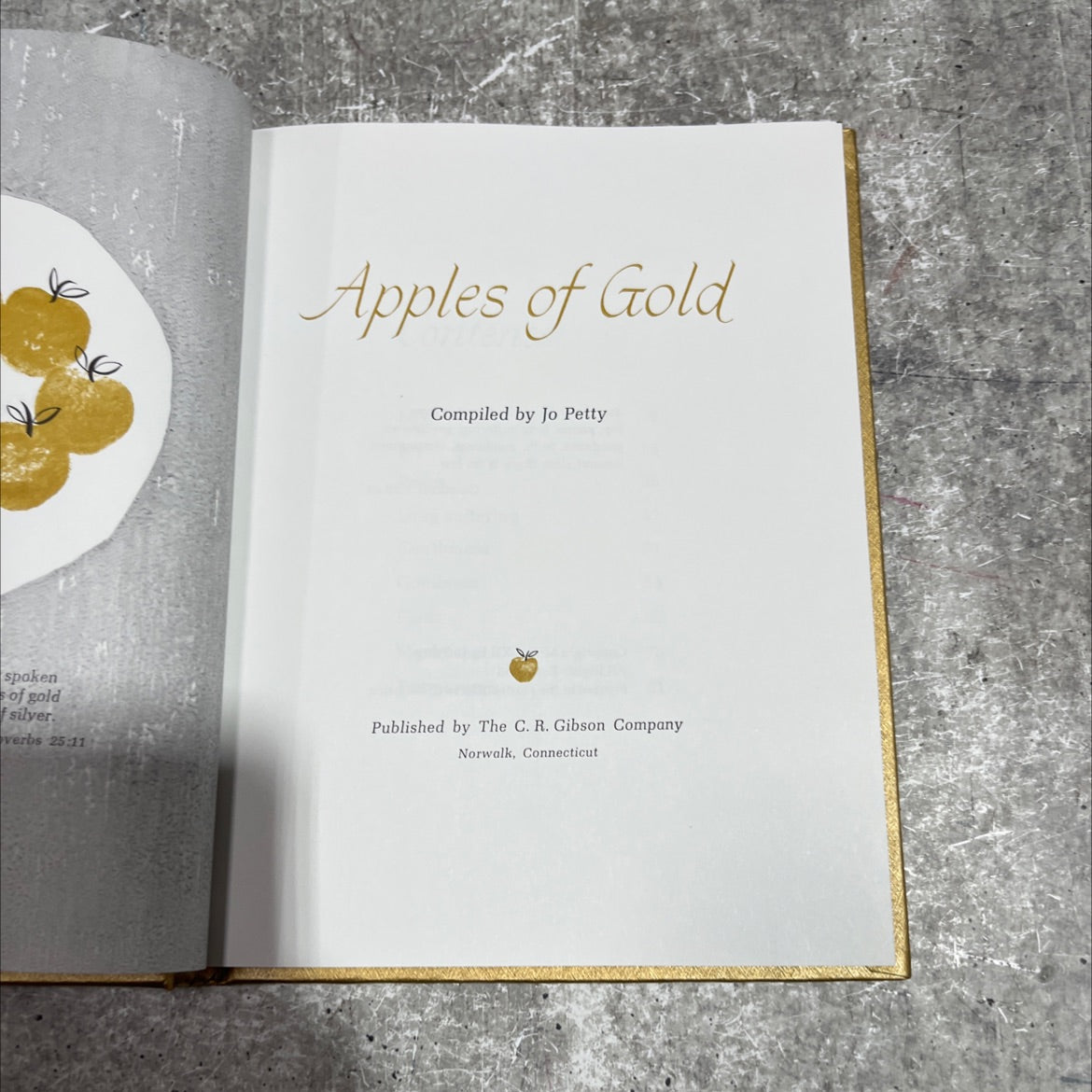 apples of gold book, by Jo Petty, 1962 Hardcover image 2