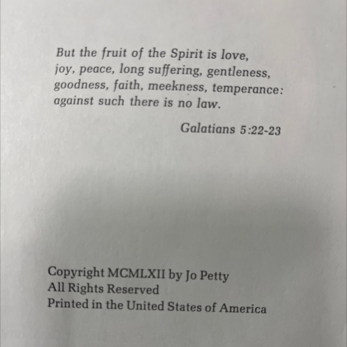 apples of gold book, by Jo Petty, 1962 Hardcover image 3