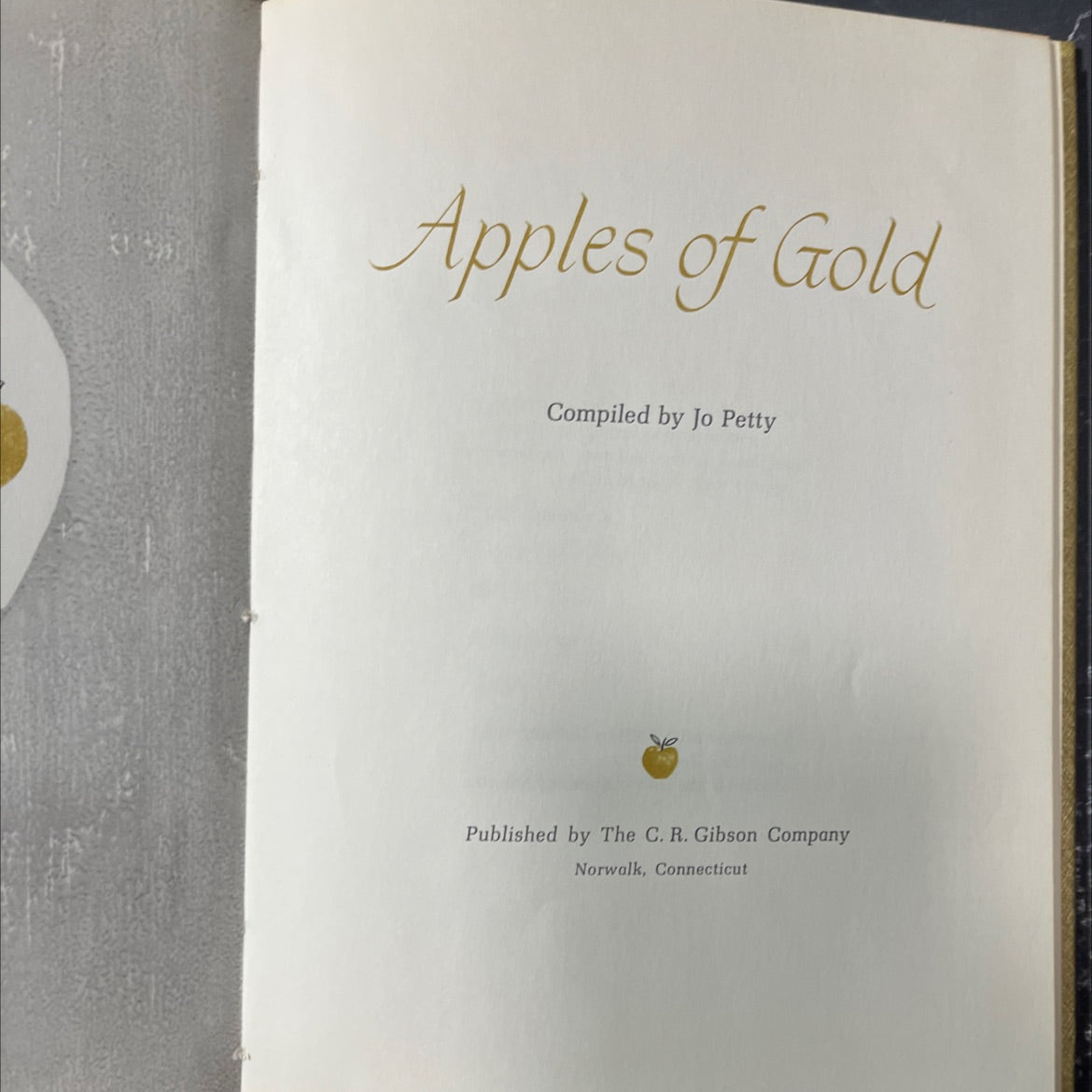 apples of gold book, by Jo Petty, 1962 Hardcover image 2