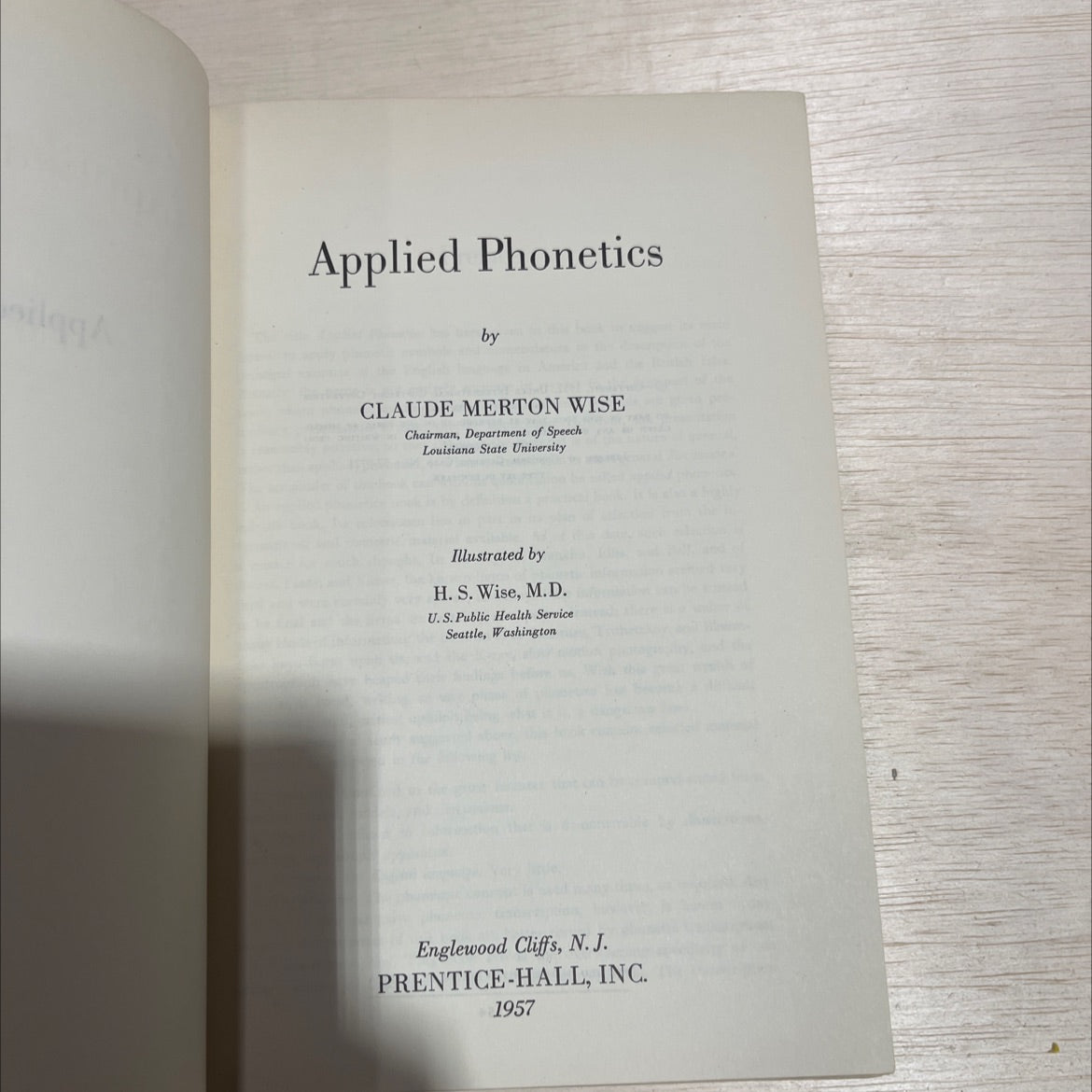 applied phonetics book, by claude merton wise, 1957 Hardcover image 2