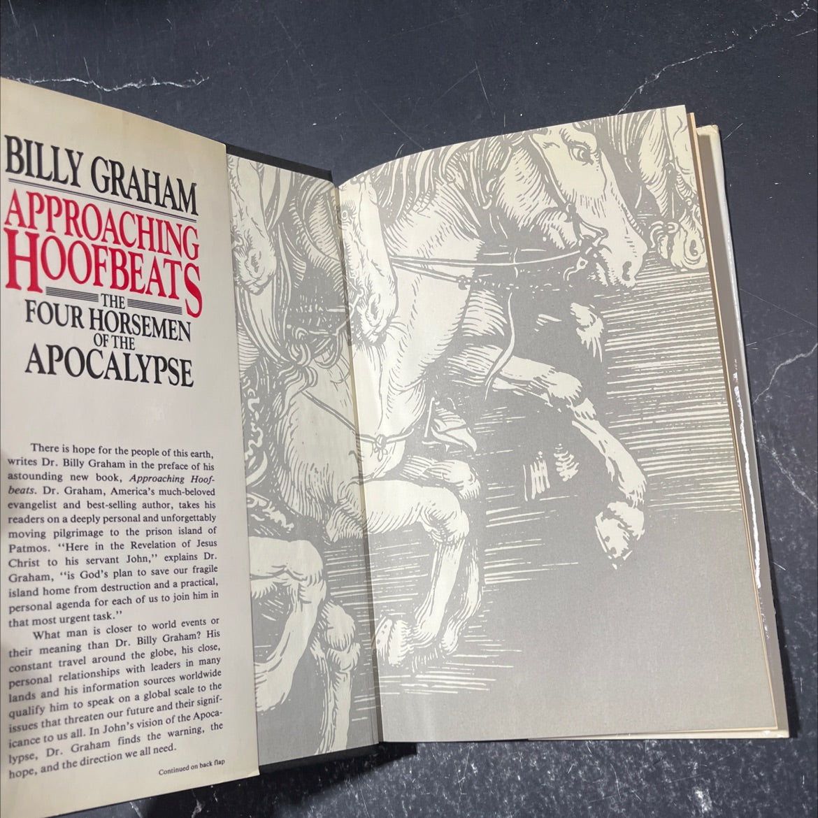 approaching hoofbeats book, by billy graham, 1983 Hardcover image 4