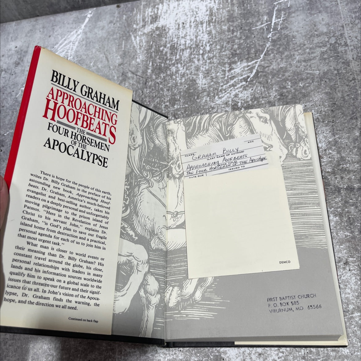 approaching hoofbeats book, by billy graham, 1983 Hardcover image 4